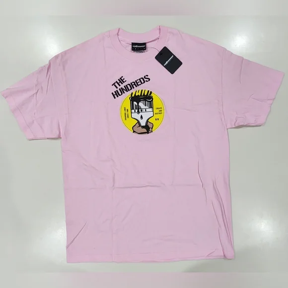 The Hundreds Shirts The Hundredscreate Destroy Pink Tshirtsize